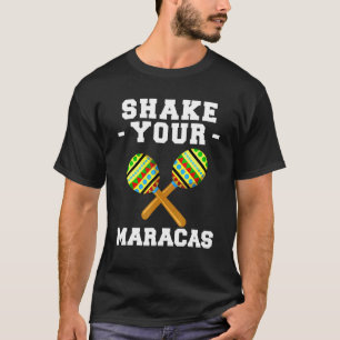 Camiseta Agite sua Maracas Música Latino Mexicana Sombrero 