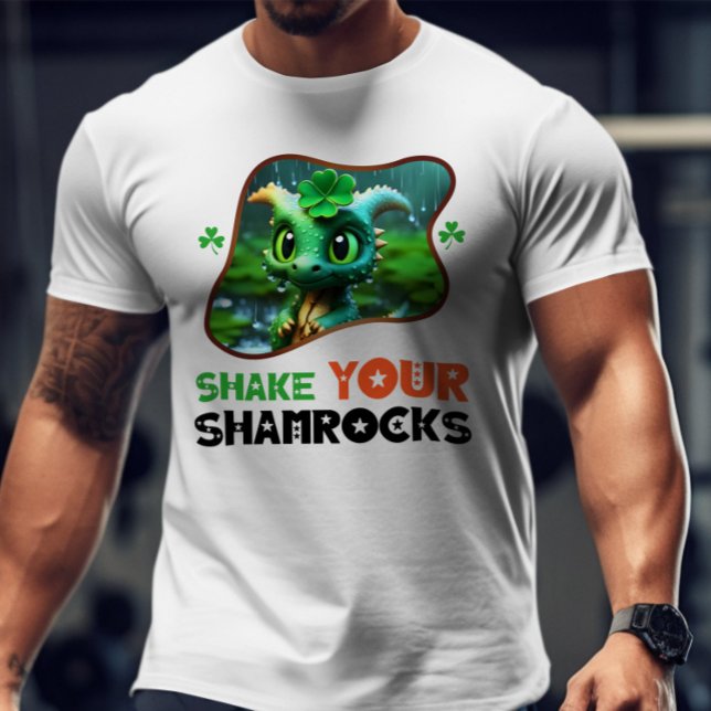 Camiseta Agite suas pedras - Esconda e procure Leprechaun (Criador carregado)