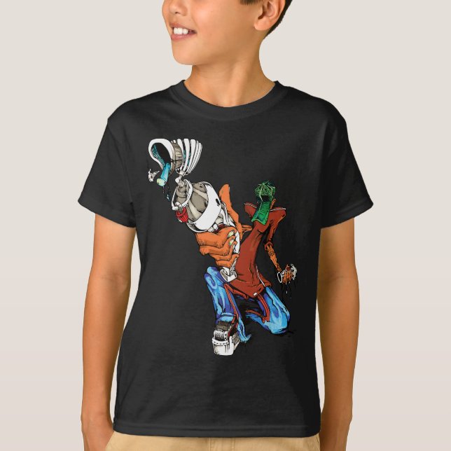 Camiseta Aglomerando Grafite Hip Hop do Estilo Oculto (Frente)