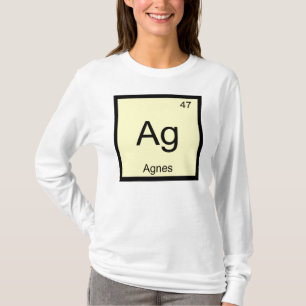 Camiseta Agnes Nome Química Elemento Tabela Periódica
