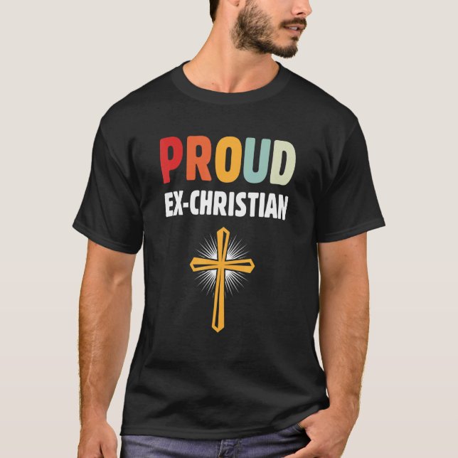 Camiseta Agnóstico Ex-Apatheista Cristão Não Religioso (Frente)