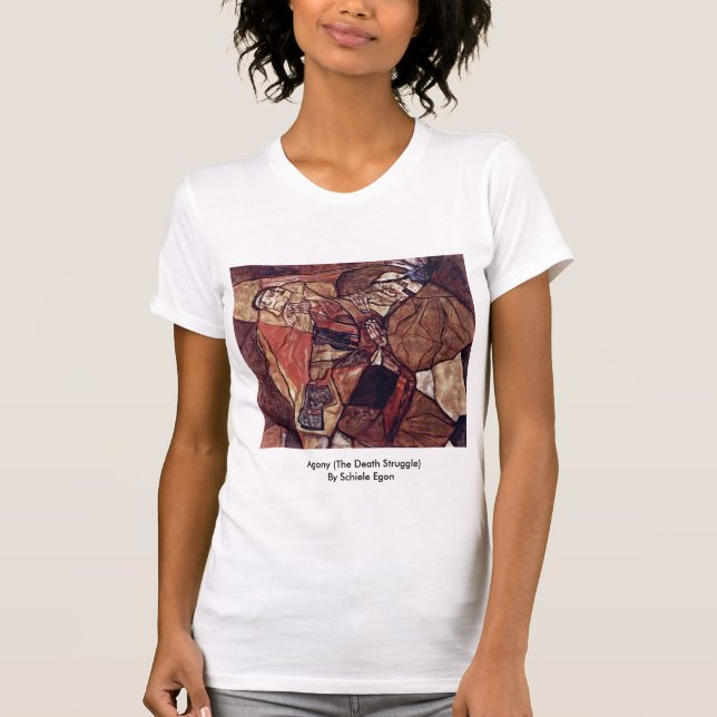 Camiseta Agonia (A Luta Da Morte) De Schiele Egon (Frente)