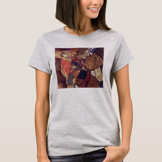 Camiseta Agonia, A Luta da Morte por Egon Schiele (Frente)