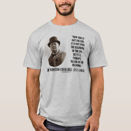 Camiseta Agora esta não é a extremidade (as citações de