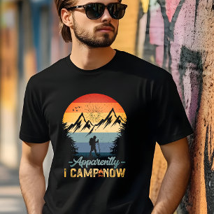 Camiseta Agora Eu Acampamento Ao Que Parece