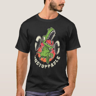 Camiseta Agora Eu Sou Incessível Engraçado T Rex Dinossaur 