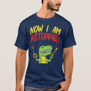 Camiseta Agora Eu Sou Isolável Trex Engraçado Dinossauro Ro