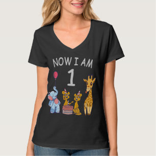 Camiseta Agora eu tenho 1 ano de idade Aniversário de 1 ano