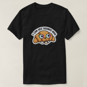 Camiseta Agora Posso Ver Sons – Café Croissant com Falhas