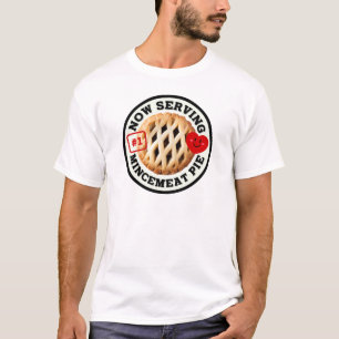 Camiseta Agora servindo a tarte de carne picada