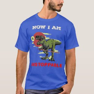 Camiseta Agora, sou incessável, engraçado, TRex Dinossauro