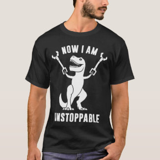 Camiseta Agora Sou Incessível T-Rex Engraçado