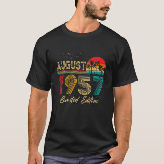 Camiseta Agosto De 1957 64 Anos Antiga Edição Limitada De 6