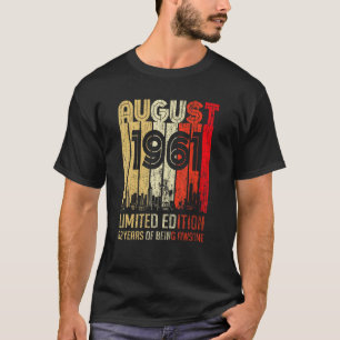 Camiseta Agosto De 1961 62 Anos De Incrível 2