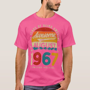 Camiseta Agosto De 1967 Aniversário 55 Anos De Ser Incrível