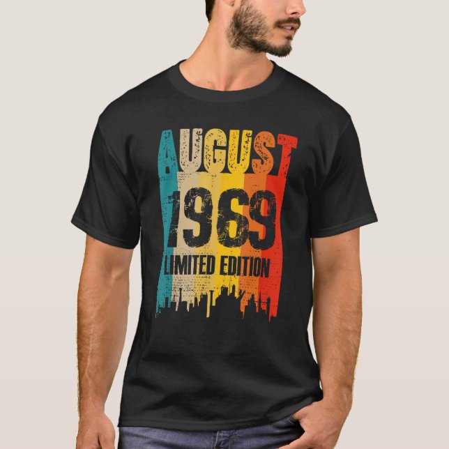 Camiseta Agosto De 1969 54 Anos De Incrível 1 (Frente)