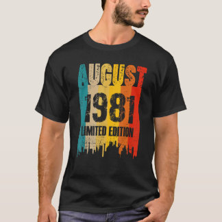 Camiseta Agosto De 1981 42 Anos De Incrível 1
