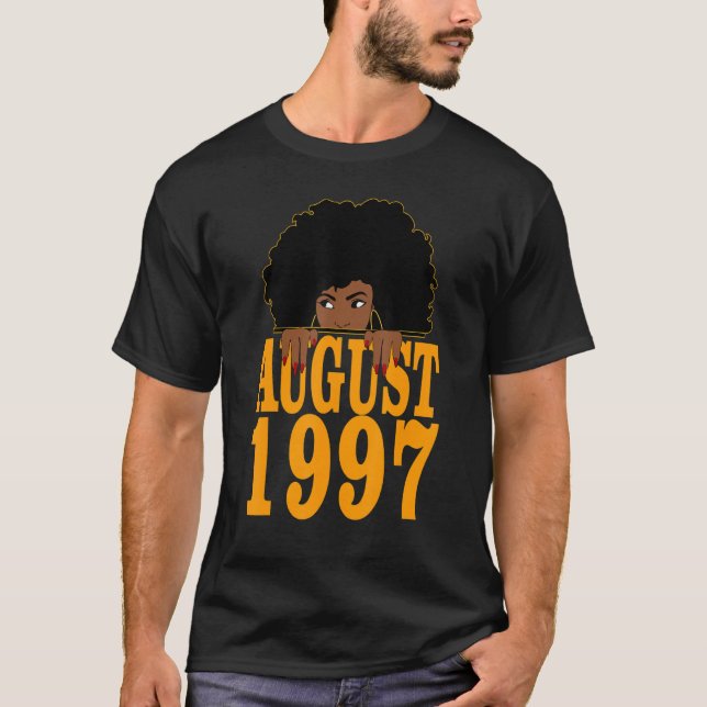 Camiseta Agosto De 1997 25 Aniversário De 25 Anos Mulheres  (Frente)