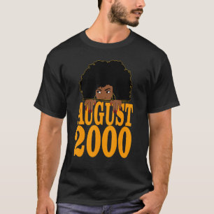 Camiseta Agosto de 2000 22º Aniversário 22 anos Mulheres Ne