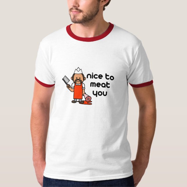 Camiseta Agradável à carne você (Frente)