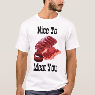 Camiseta "AGRADÁVEL À CARNE VOCÊ!" /Humor da grade