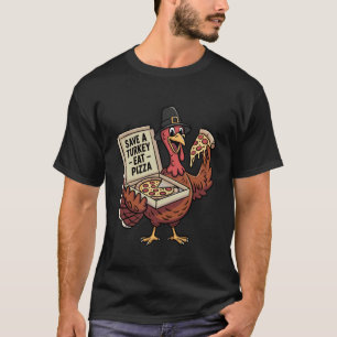 Camiseta Agradável Dia de Ação de Graças Salve um Peru Aman