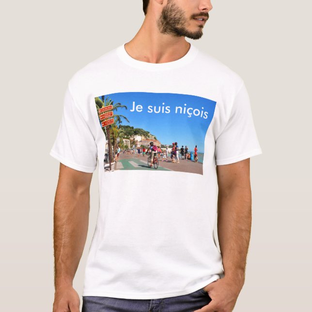 Camiseta Agradável. Riviera francês (Frente)