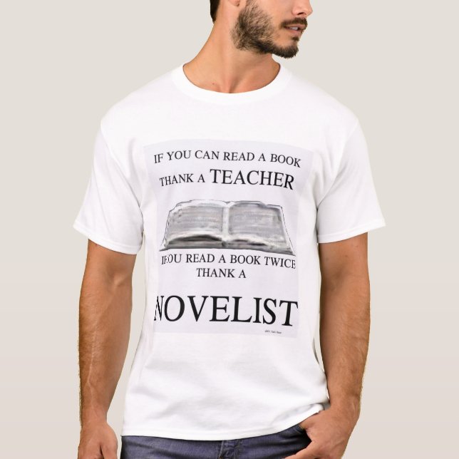 Camiseta Agradeça a um escritor (Frente)