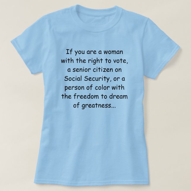 Camiseta Agradeça a um liberal (Frente do Design)