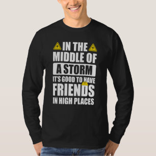 Camiseta Agradeça a um Lineman Citação Lineman Elétrico Ele