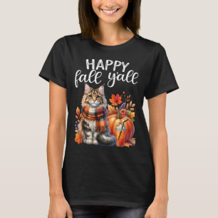 Camiseta Agradecido Abençoado Amantes de Gatos Maine Coon F
