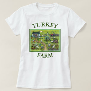 CAMISETA AGRADECIMENTO À FAZENDA TURQUIA, AVES HUMOROSAS DE