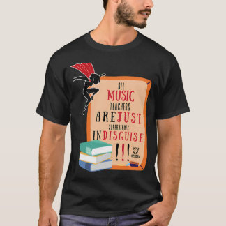 Camiseta Agradecimento ao Professor de Música Super-Herói