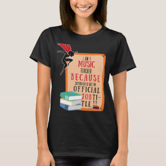 Camiseta Agradecimento ao Professor de Música Super-Herói