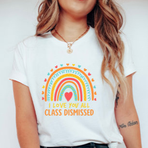 Camiseta Agradecimento Colorido ao Professor; Aula Dispensa