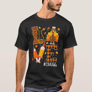 Camiseta Agradecimento de Enfermeira Cma Amor à Vida Turqui