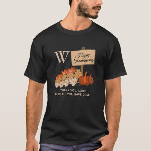 Camiseta AGRADECIMENTO Monograma Cristão