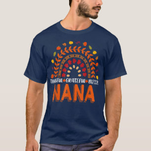 Camiseta Agradeço a abençoada benção Nana Fall Autumn Graça