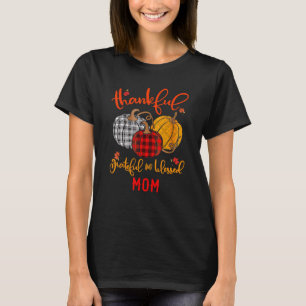 Camiseta Agradeço a benção abençoada Mãe outono Pumpkin