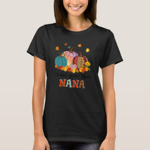 Camiseta Agradeço a bendita Nana Pumpkins Thanksgivi