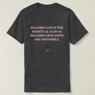 Camiseta AGRADEÇO A DEUS E HOMENS SCAM Unisex