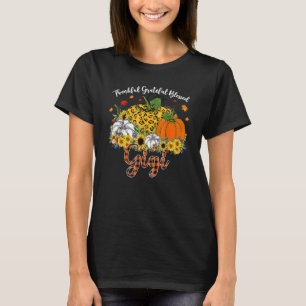 Camiseta Agradeço a sua bendita Gigi Pumpkin Leopard Pla