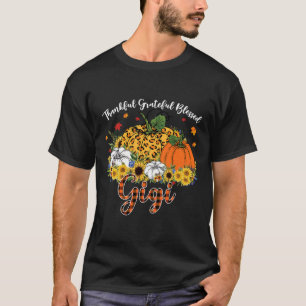 Camiseta Agradeço a sua bendita Gigi Pumpkin Leopard Pla
