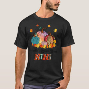 Camiseta Agradeço a sua bendita Nini Pumpkins Thanksgivi