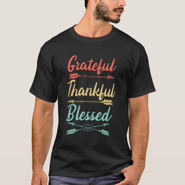 Camiseta Agradeço ao dia de Ação de Graças (Frente)