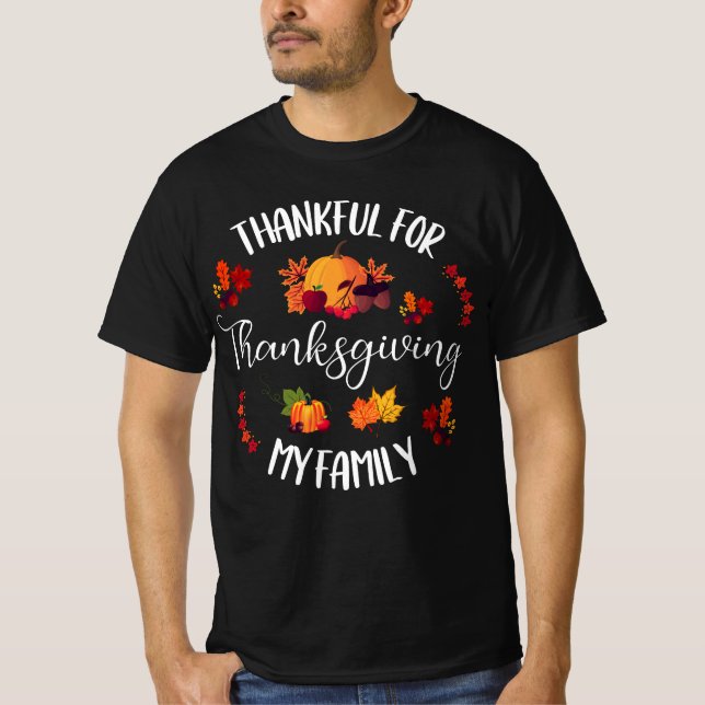 Camiseta Agradeço Por Minha Família Correspondendo Ação De  (Frente)