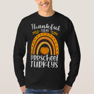 Camiseta Agradeço Por Minha Pré-Escola Perus No Dia De Ação