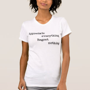 Camiseta Agradeço Tudo Que Arrepende Nada De Tumbl-Shirt