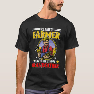 Camiseta Agricultor aposentado agora avô profissional Farme