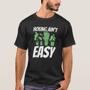 Camiseta Agricultor Cavando Não é Fácil Jardim Plantas Jar